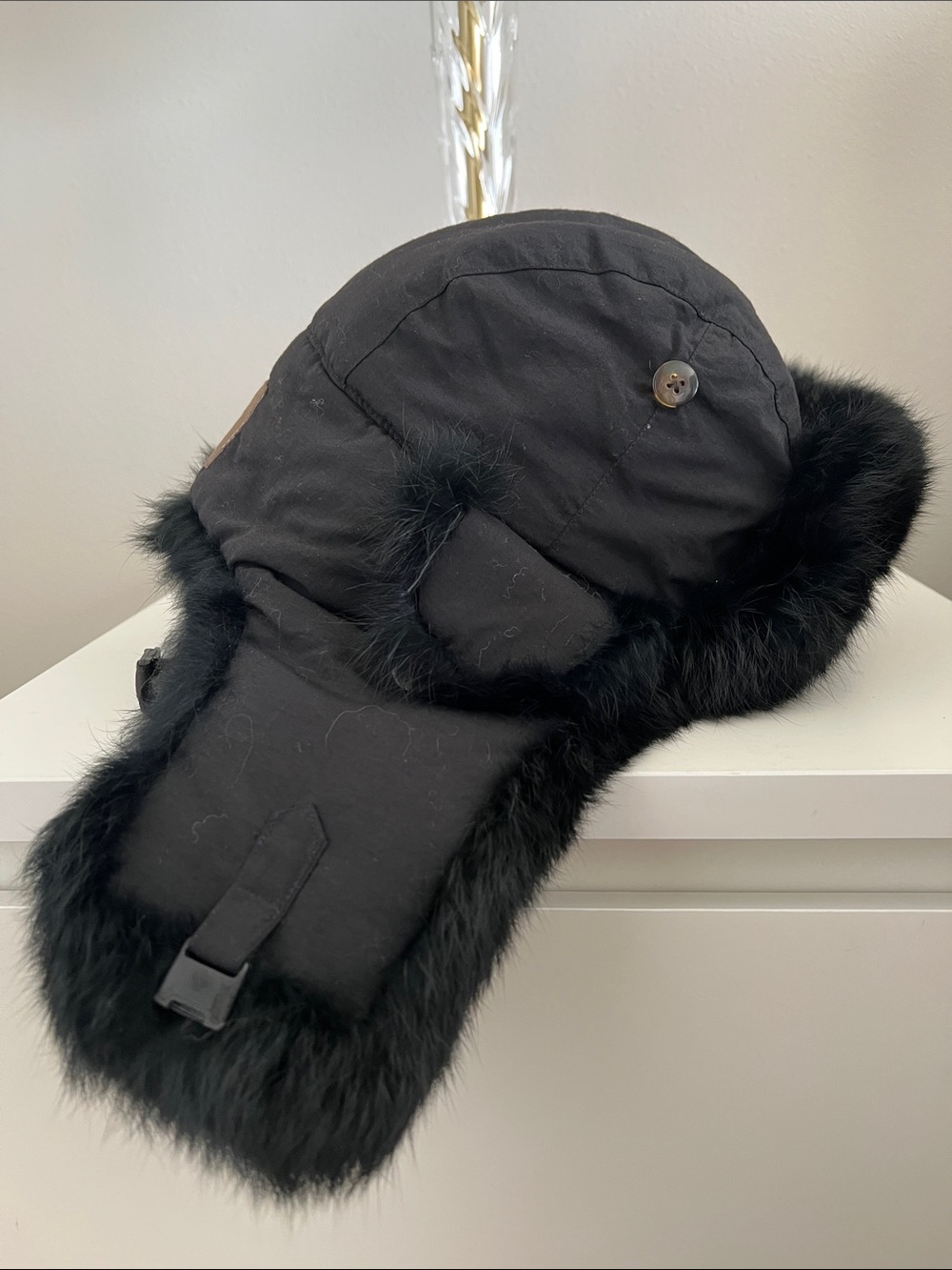 Black Mad Bomber  men’s Hat - Men's Winter Earflap Cap